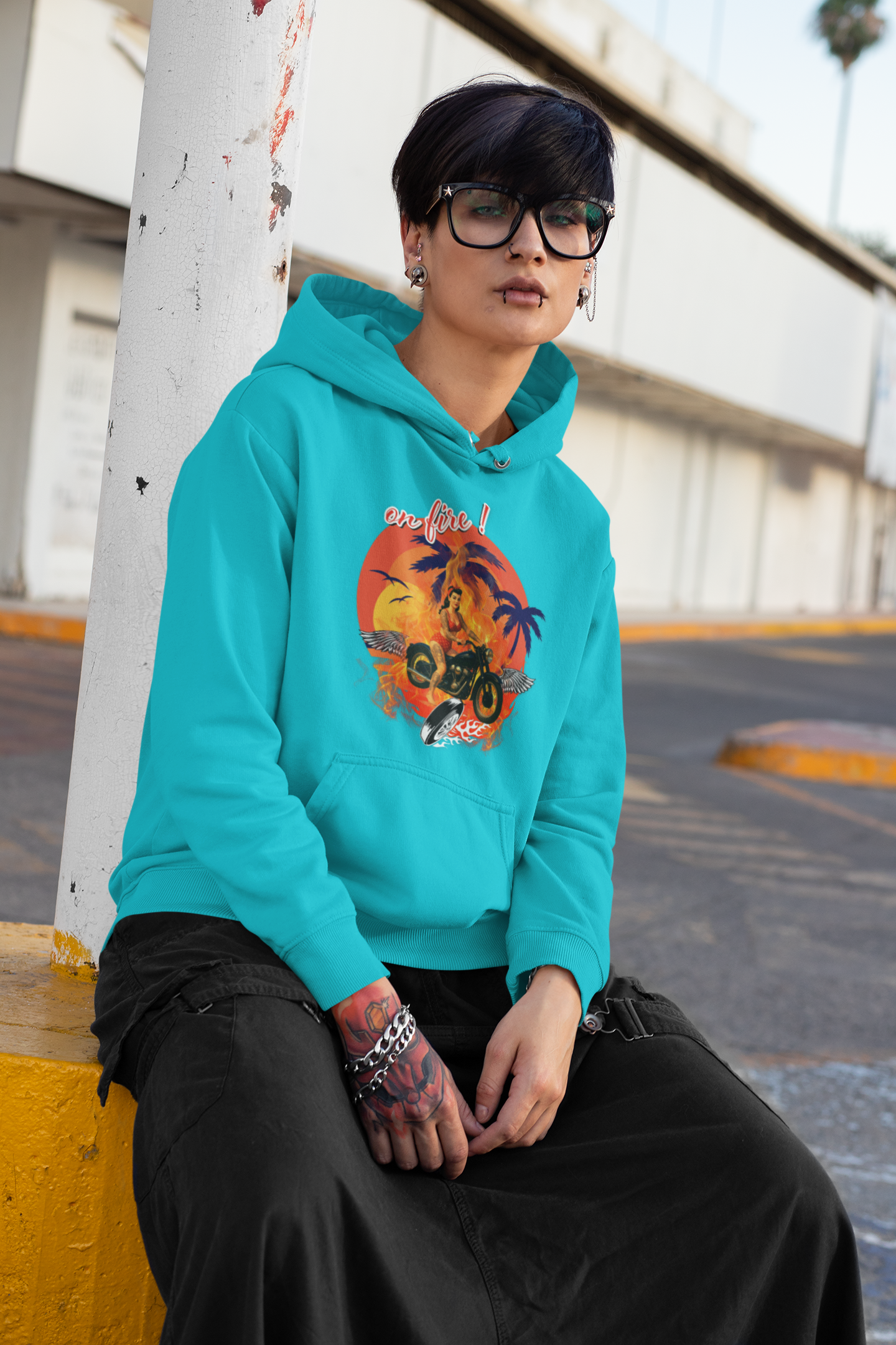 Hoodie, Girlie College Sweatshirt, Beach Vibe Sweater,