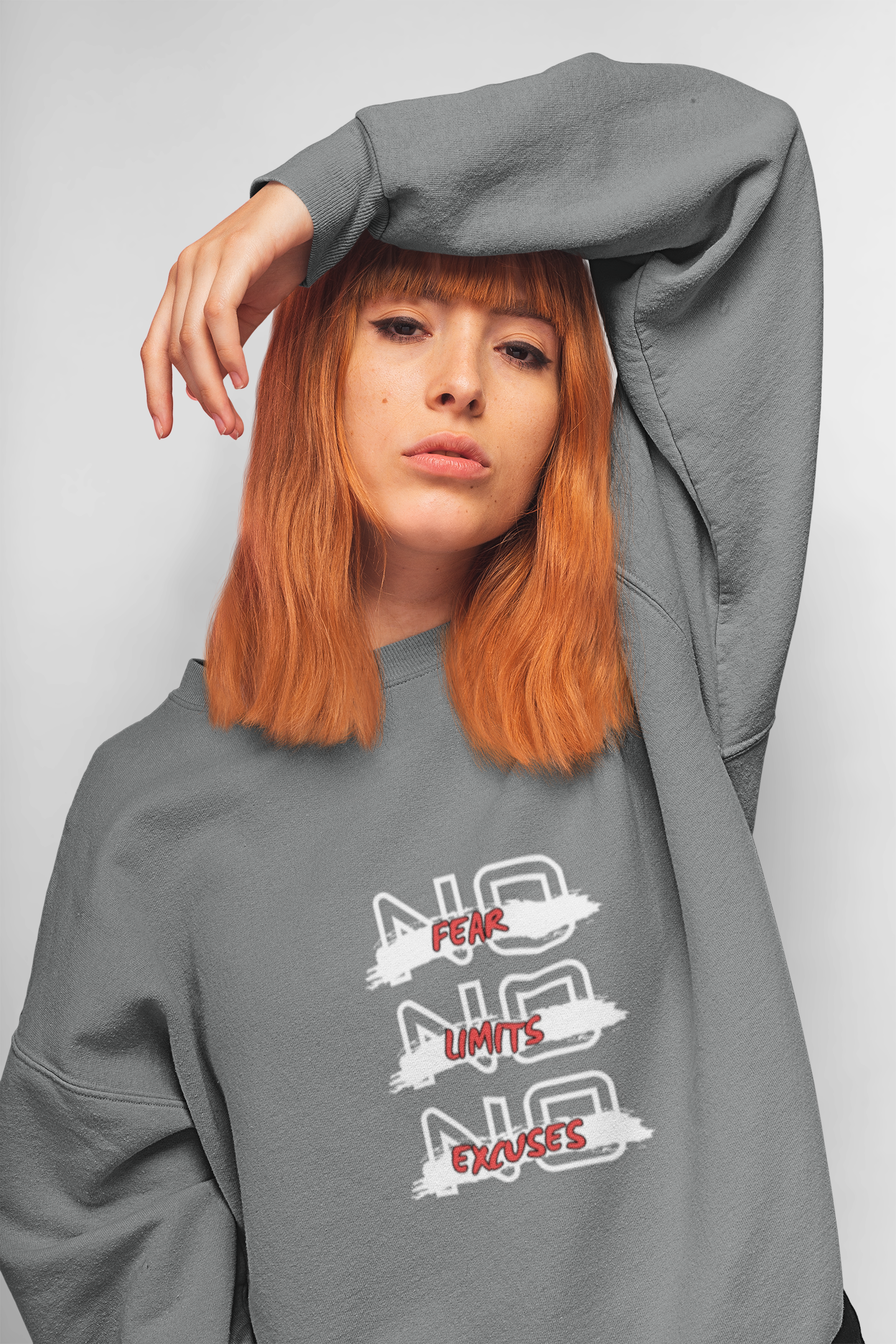 Sweatshirt  No Fear - No Limits - No Excuxes -Sweatshirt