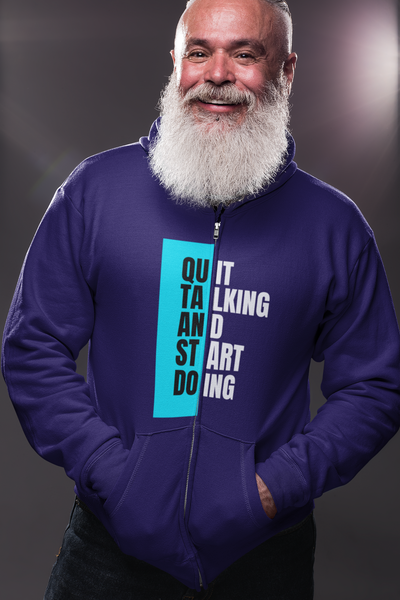 Never give up - Quit talking and start doing