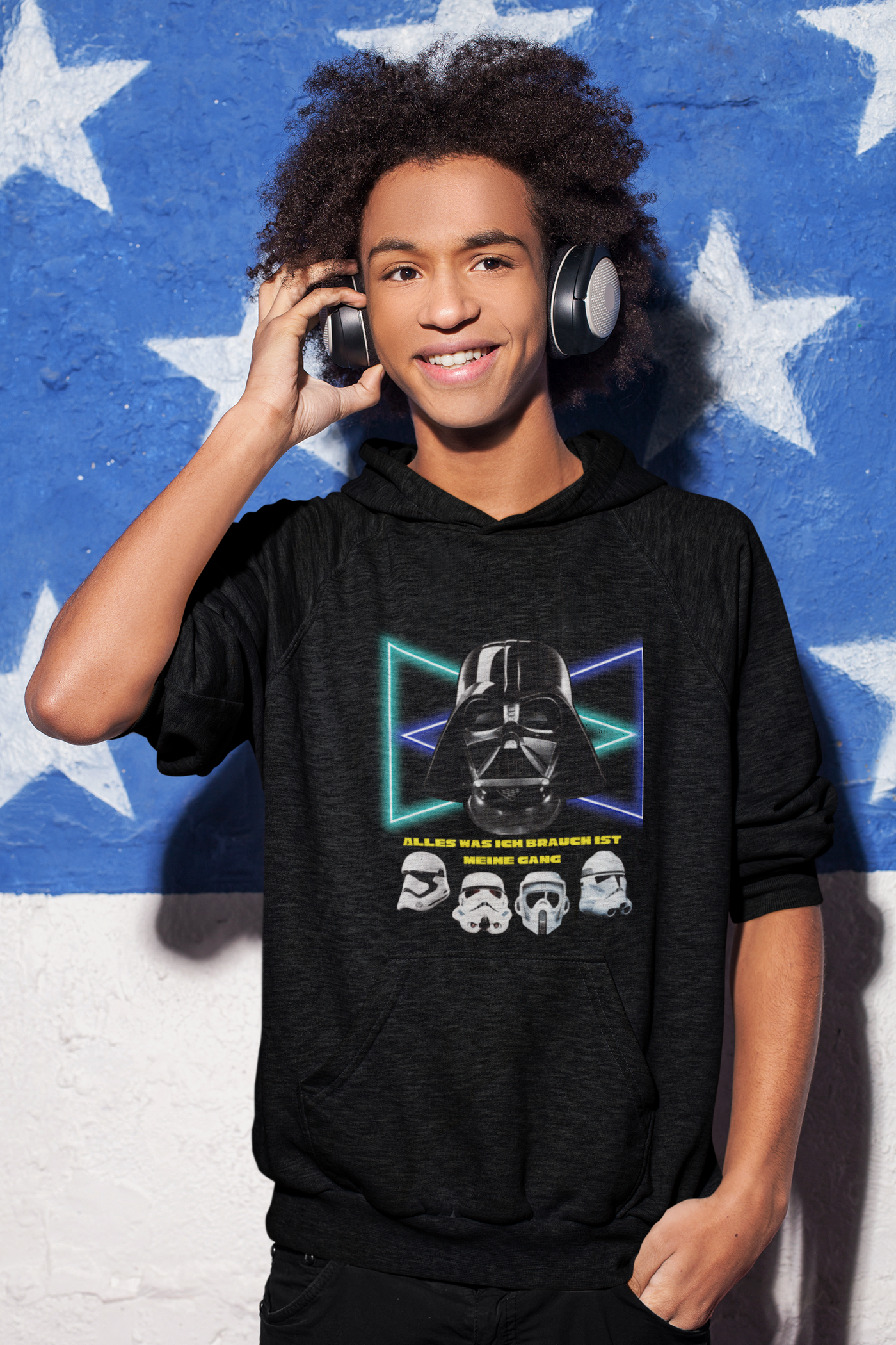 Youth Darth Vader Graphic Hoodie - Perfect for Star Wars fans