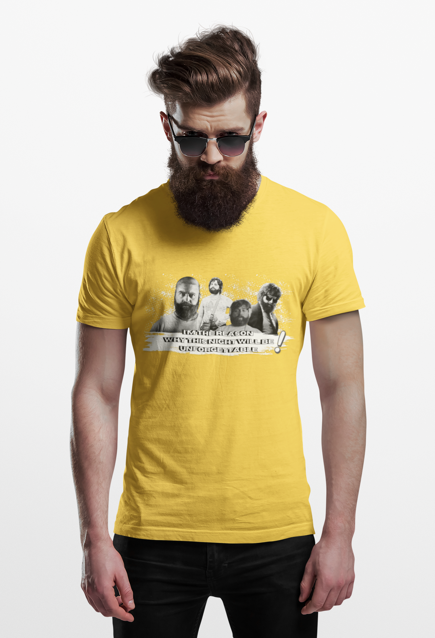I am the reason why this night...Retro Graphic Unisex Softstyle T-Shirt - Hangover Alan