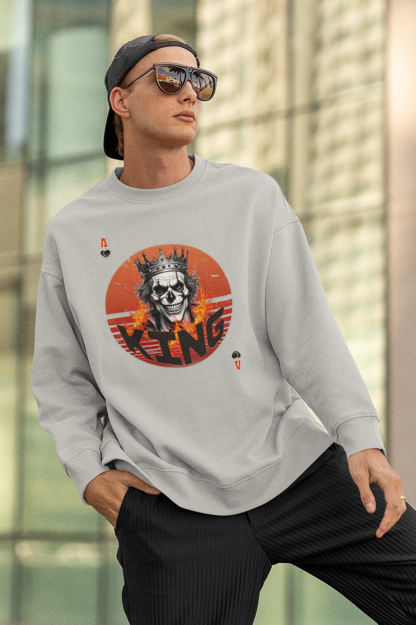 Sweatshirt Skull King Shirt