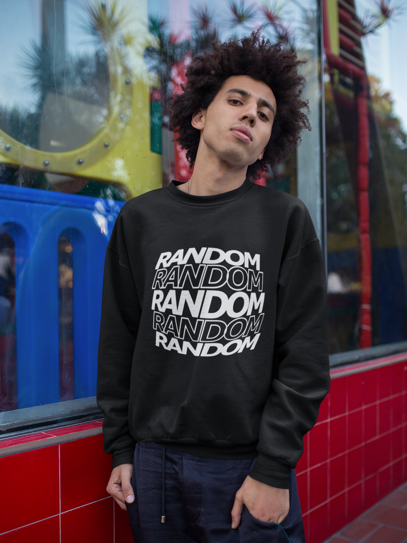 Unisex Sweatshirt with 'Random' Design