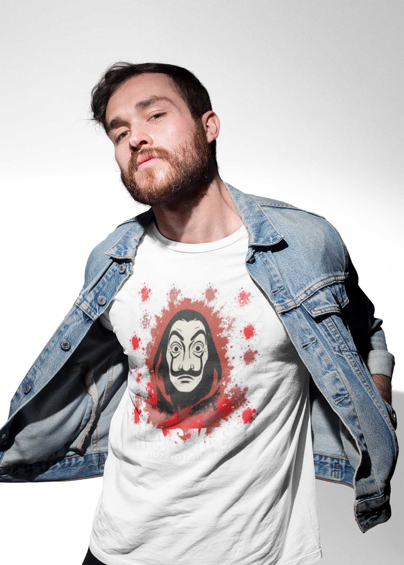 Unisex Short Sleeve Tee - Money Heist Masked but not silent