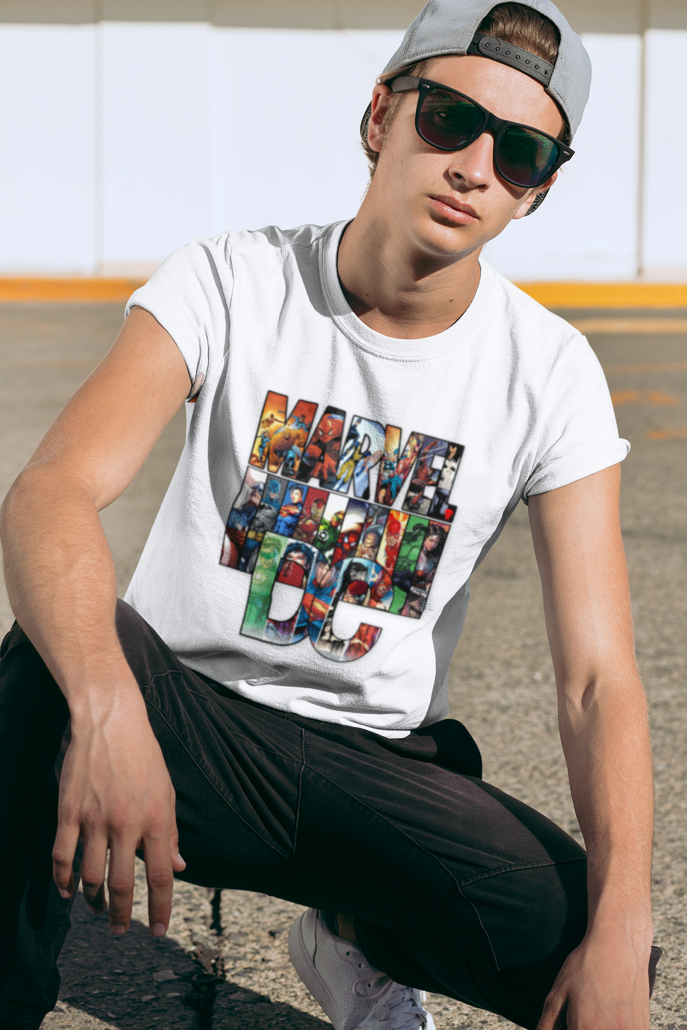 Marvel vs. DC Graphic Unisex T-Shirt, Superhero