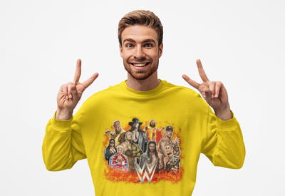 Wrestling Fan Sweatshirt, WWE Themed Apparel, Unisex, WWE