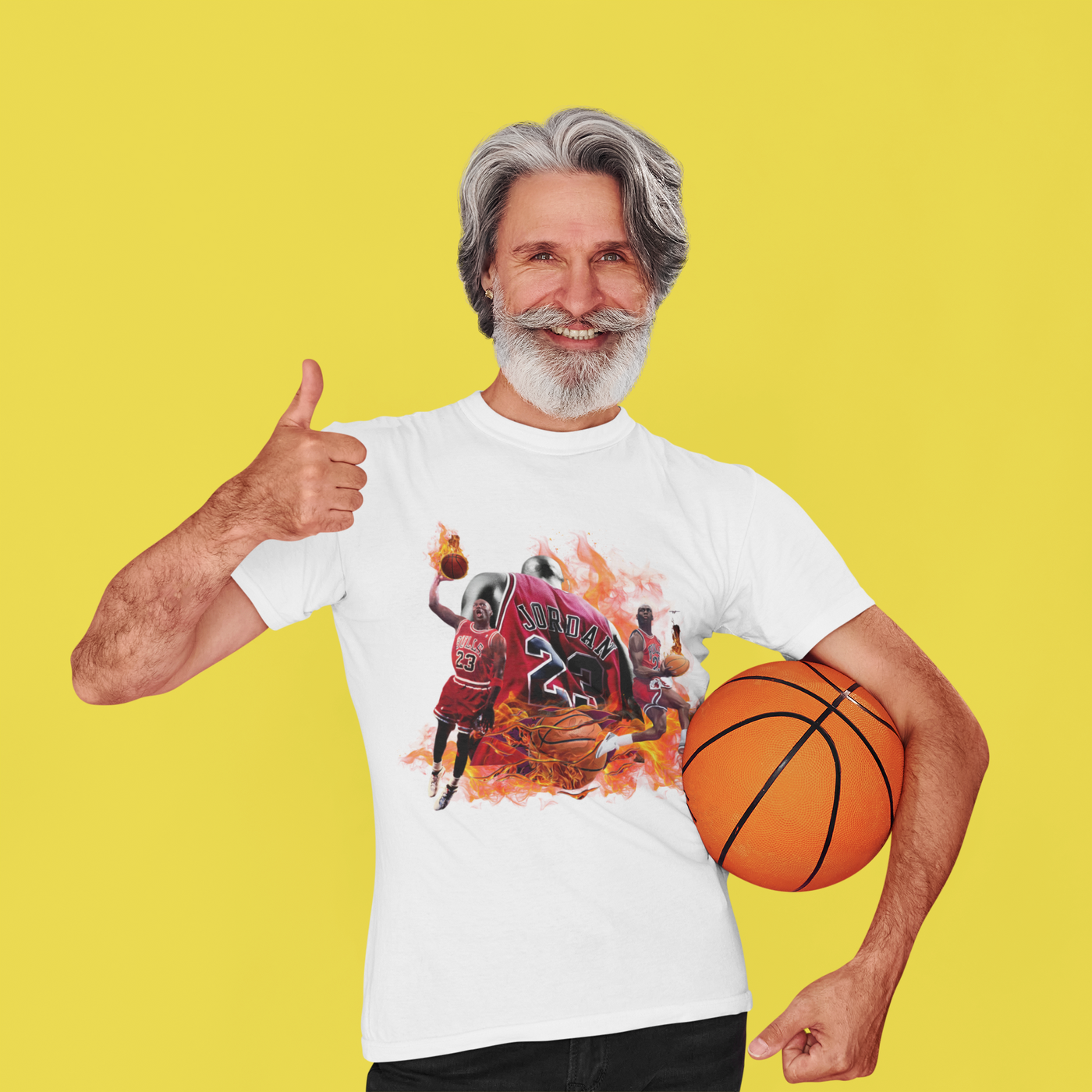 Basketball Jordan, Cool Sports Shirt, Unisex Cotton T-Shirt