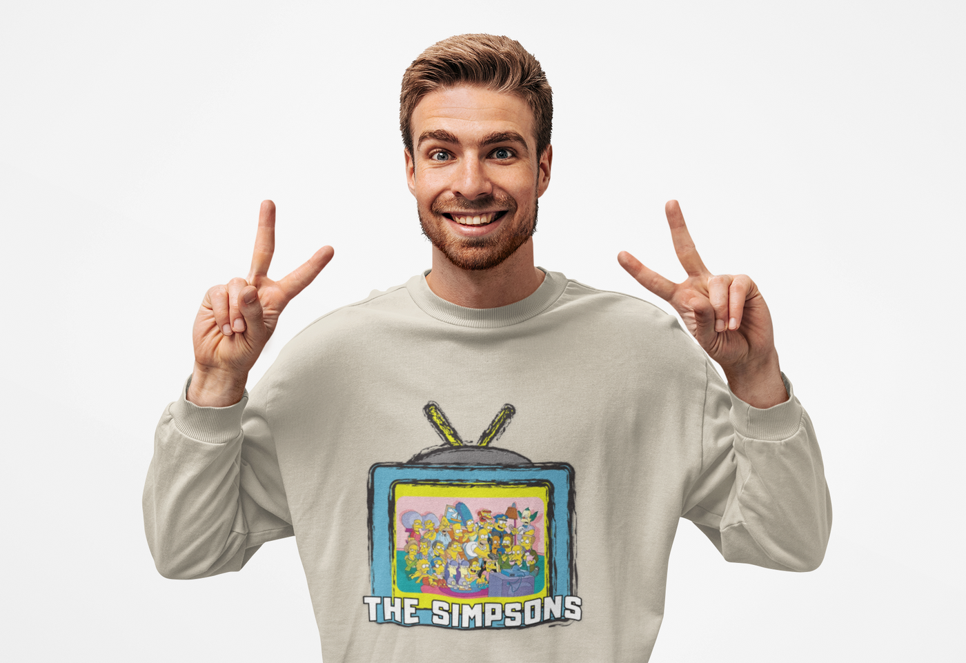 The Simpsons Unisex Heavy Cotton Sweatshirt