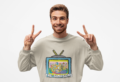The Simpsons Unisex Heavy Cotton Sweatshirt