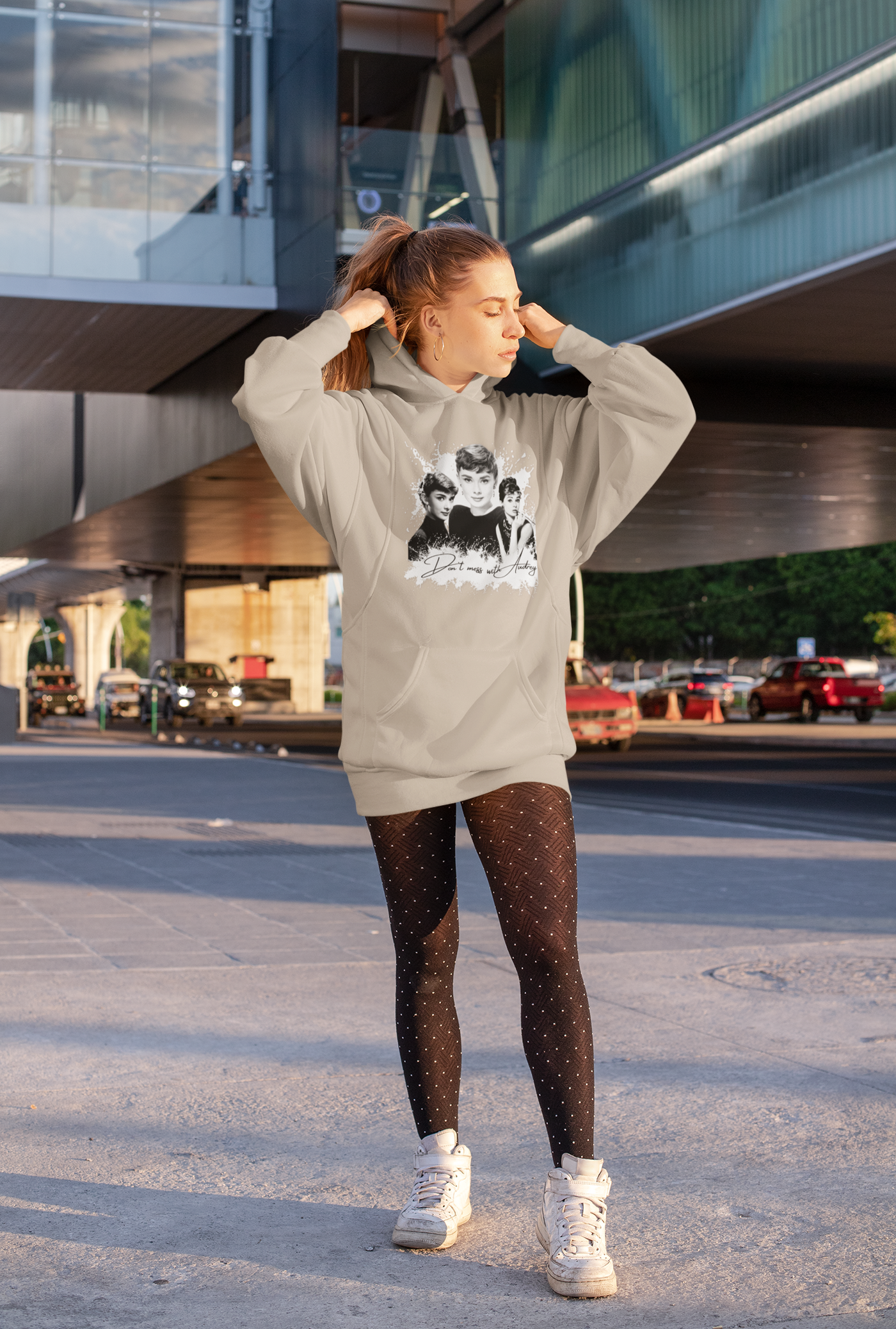 Retro Audrey Hepburn Hoodie - Classic Style