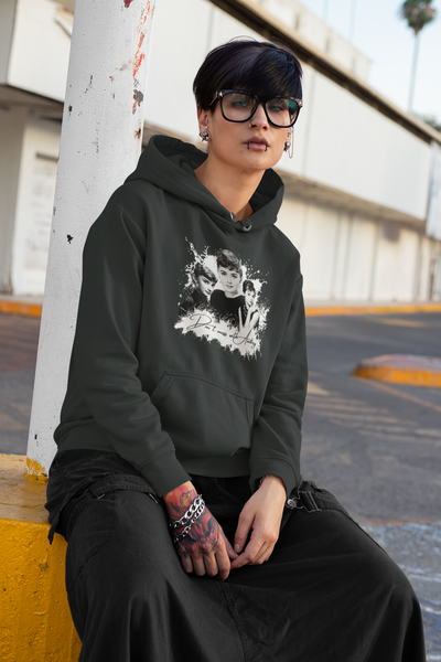 Retro Audrey Hepburn Hoodie - Classic Style