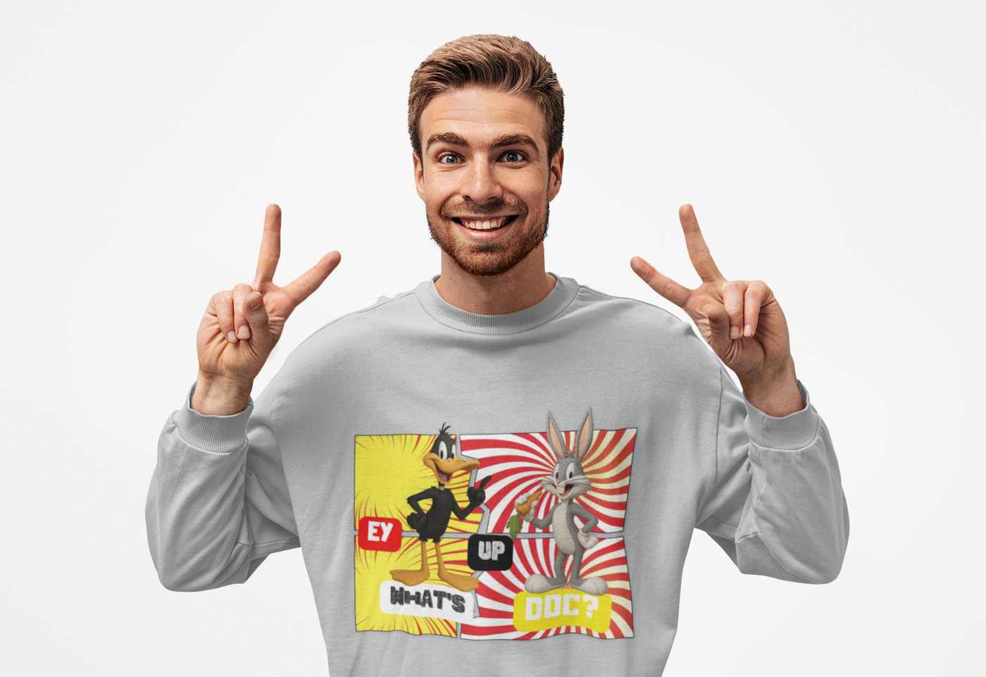 Vintage Cartoon Bugs Bunny Unisex Sweatshirt