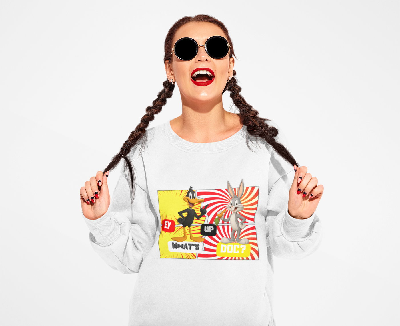 Vintage Cartoon Bugs Bunny Unisex Sweatshirt