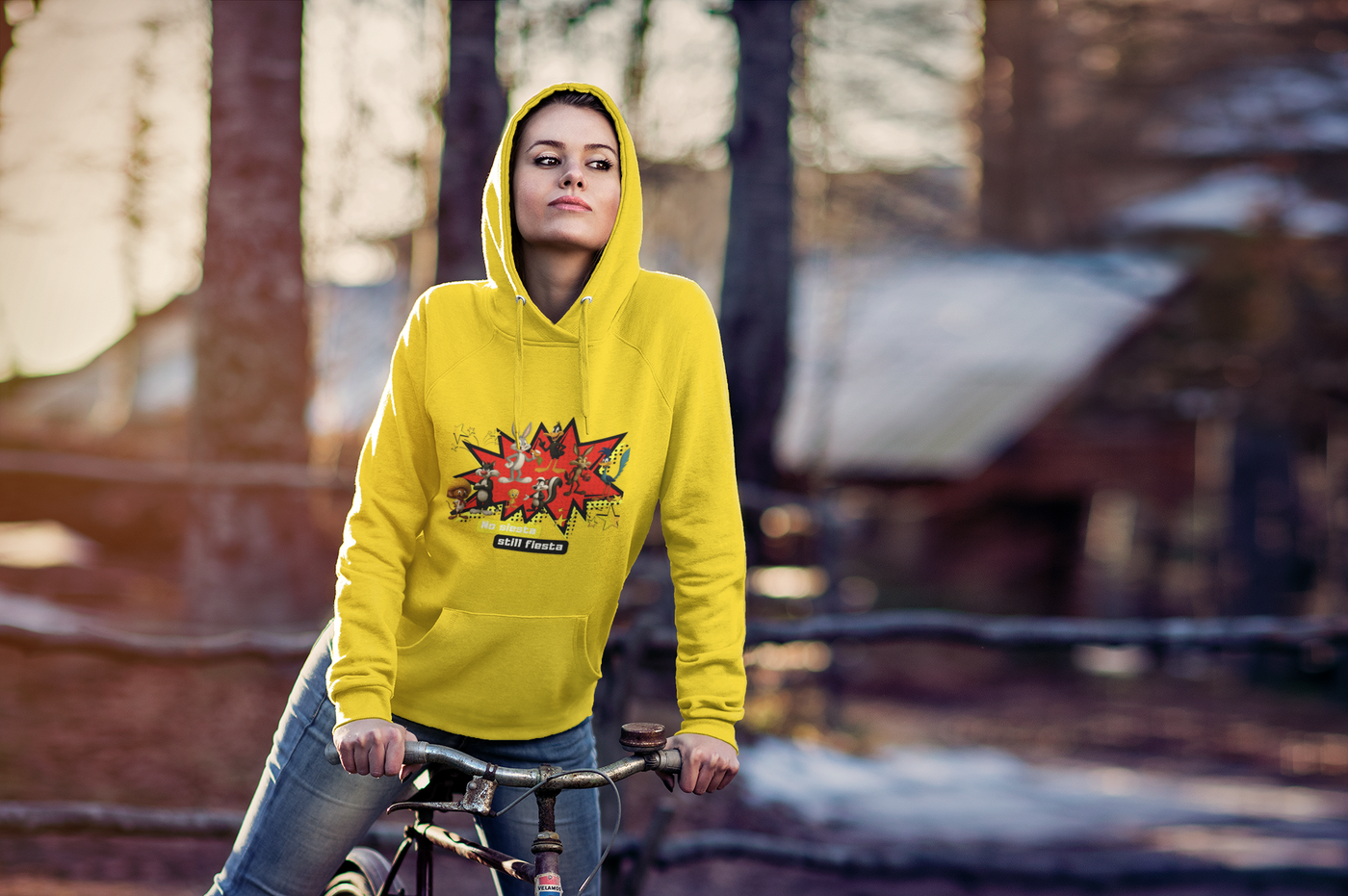 Girlie College Hoodie, Colorful Graphic Hooded Sweatshirt,