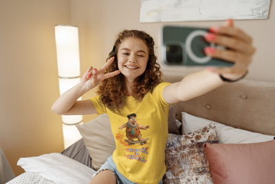 Teeny -  Flintstones  -  Rock n Roll Groovy Kids Tee, Fun Kid's Shirt,