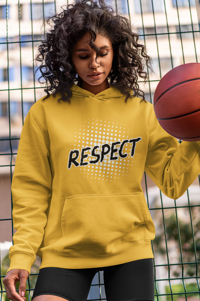 Respect Unisex Hooded Sweatshirt, Streetwear Hoodie