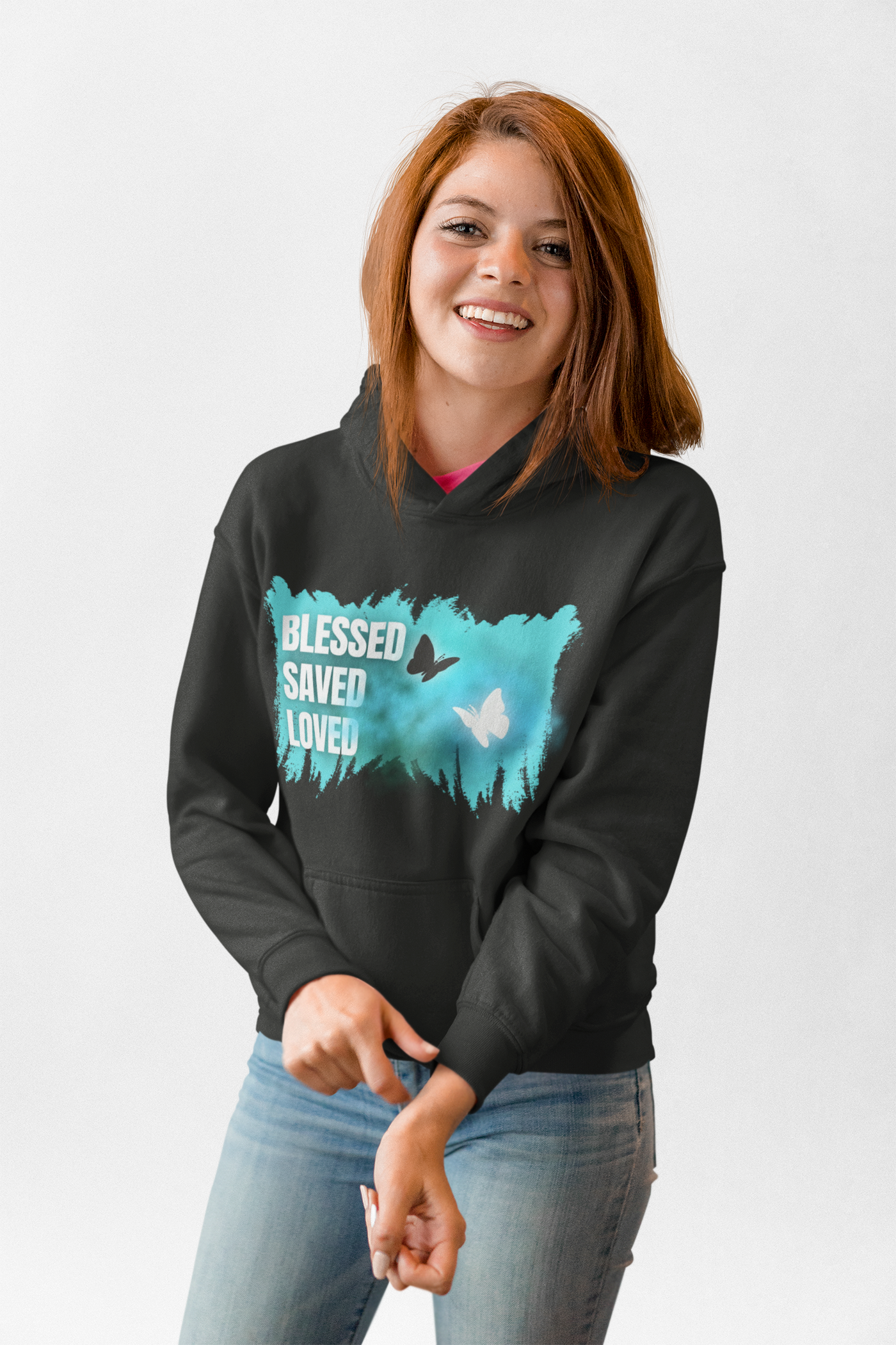 Blessed & Believing College Hoodie for Girls -Christian