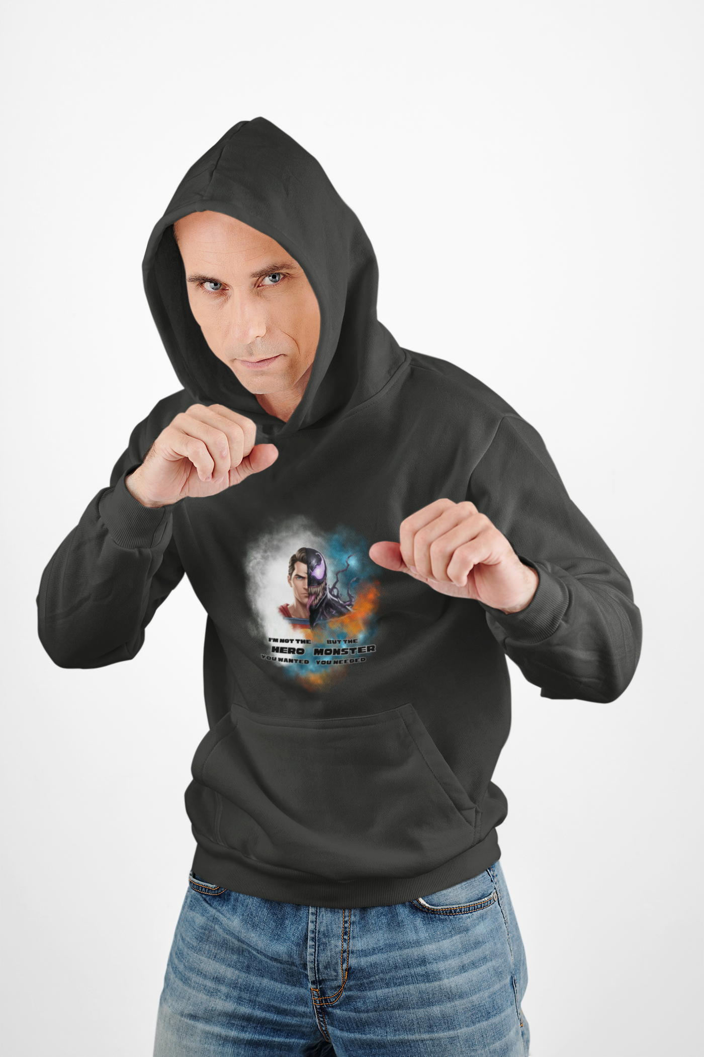 Superman meets Venom Hoodie