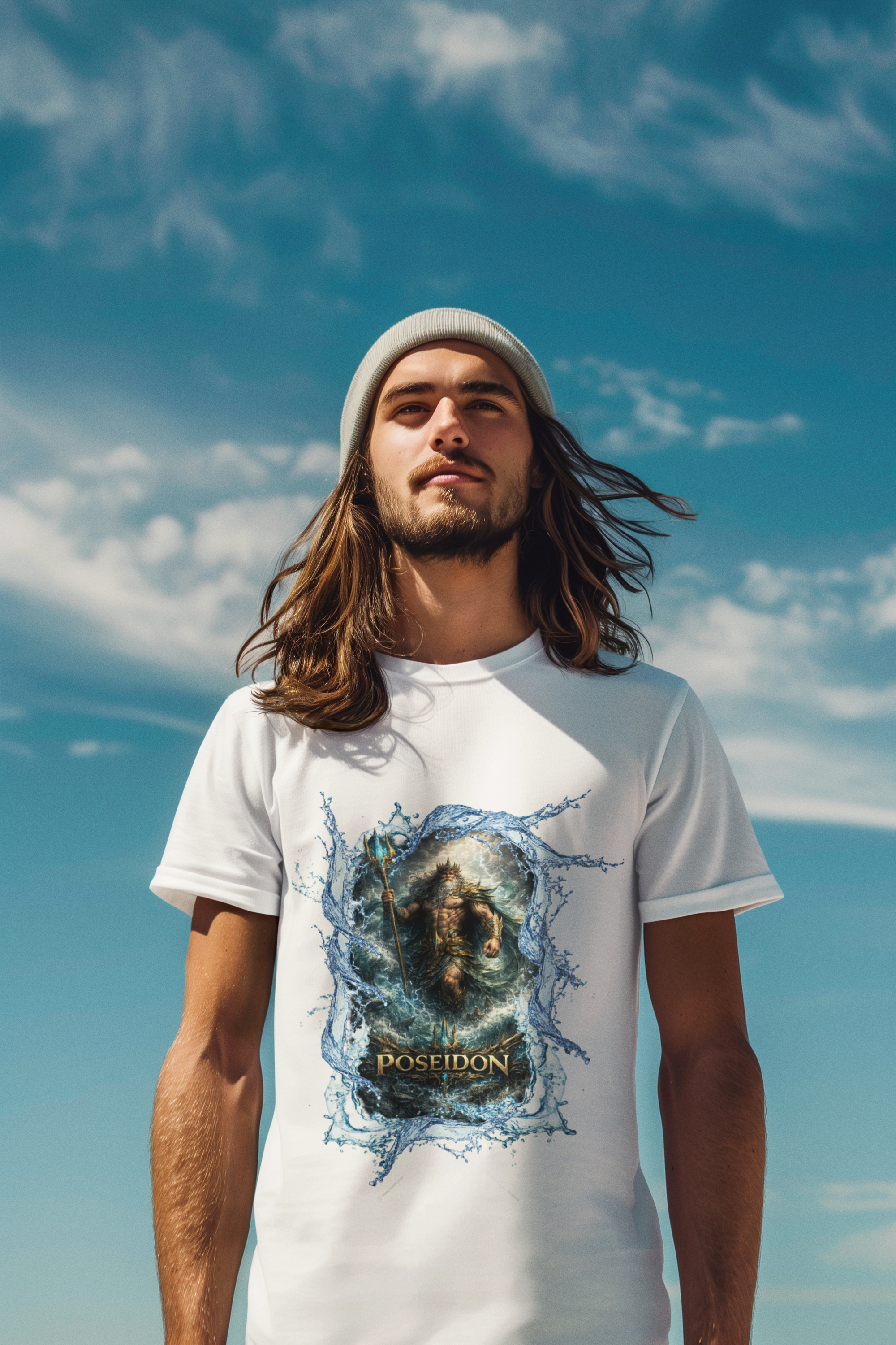 Poseidon Graphic T-Shirt — Mythic God of the Sea Tee