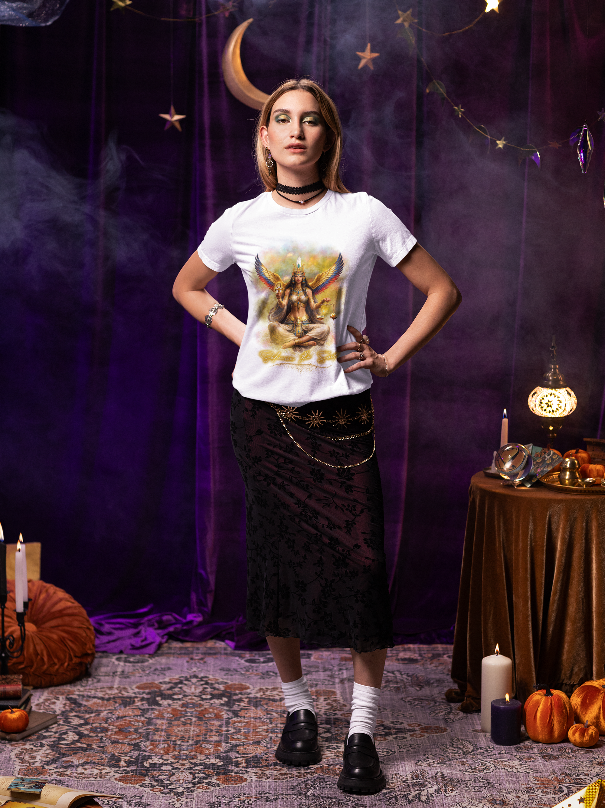 Goddess / Göttin Ma'at– Winged Egyptian Isis Yoga Shirt