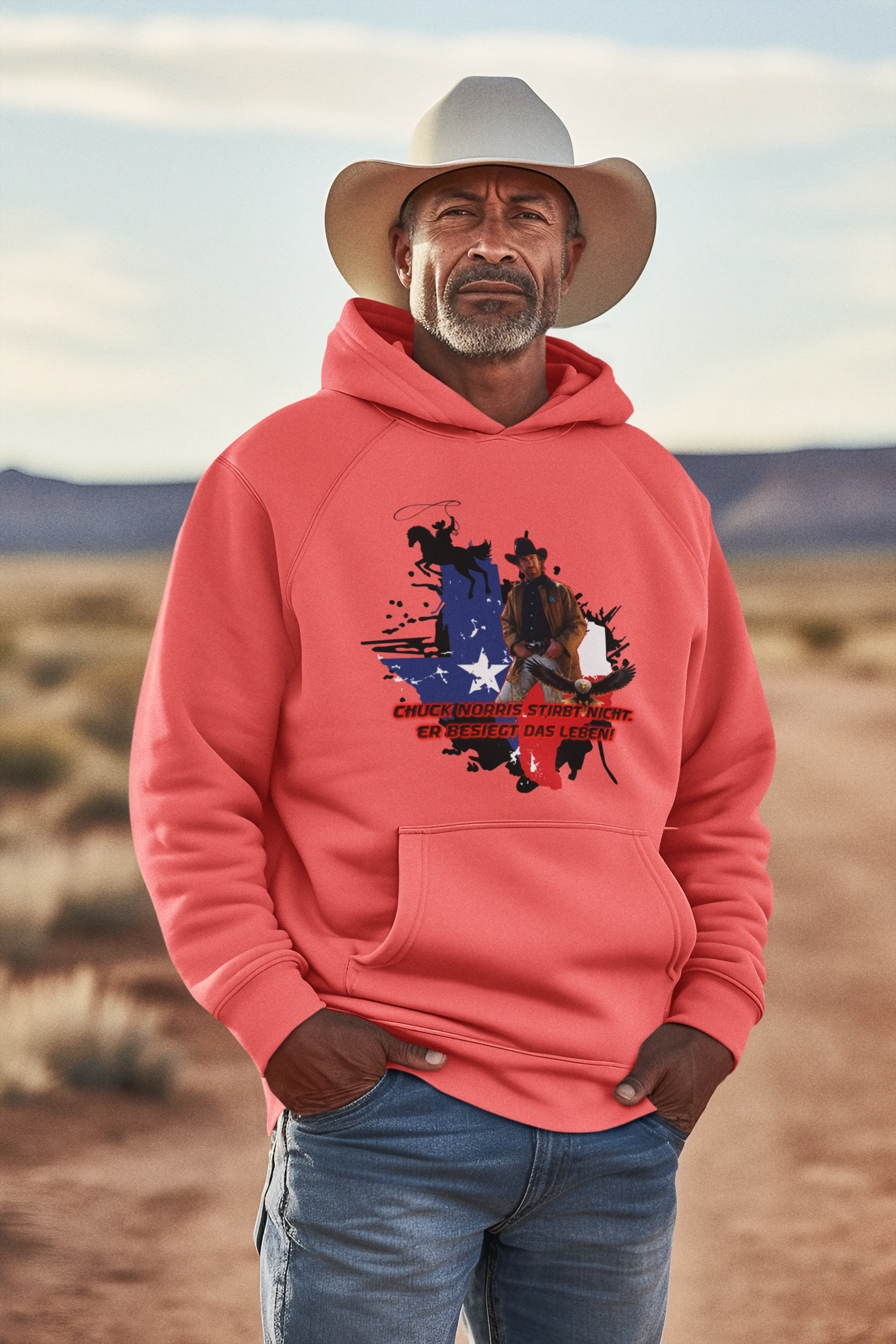 Chuck Norris Hoodie – Er besiegt das Leben