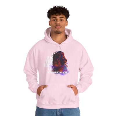 Inspirational Lion Hoodie "i am the king of my kingdom"