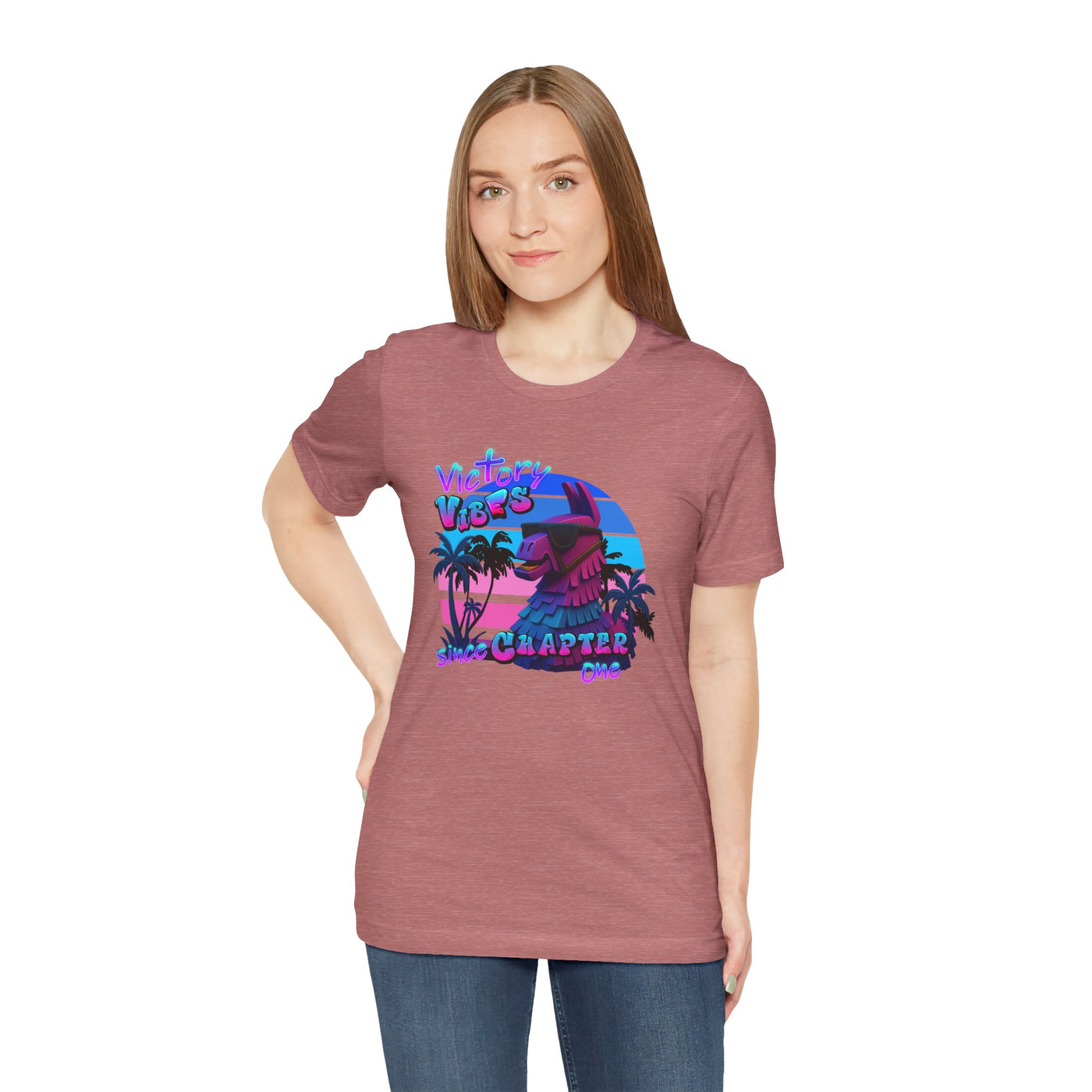 Retro Fortnite Vibe Unisex Short Sleeve Tee - 'Victory' Chapter One Graphic