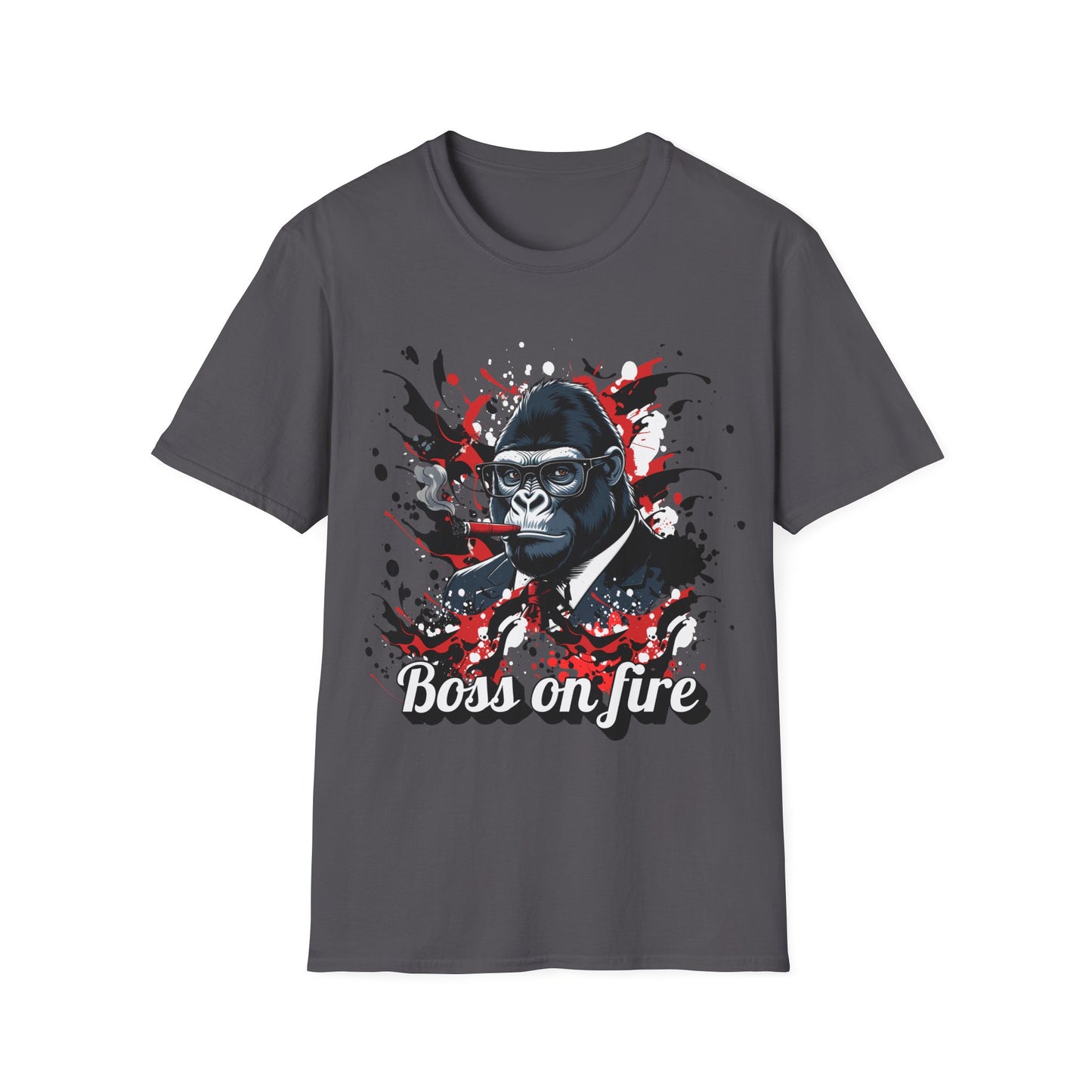 Boss on Fire Unisex T-Shirt, Funny Graphic Tee, Unique Gift, Casual Wear, Motivation Shirt