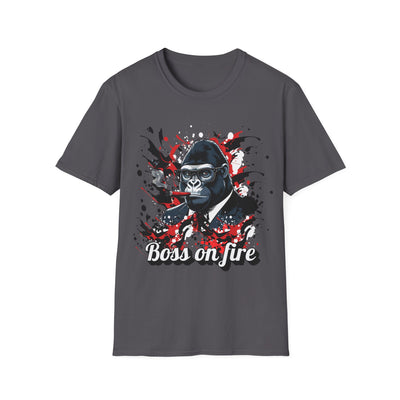 Boss on Fire Unisex T-Shirt, Funny Graphic Tee, Unique Gift, Casual Wear, Motivational Shirt