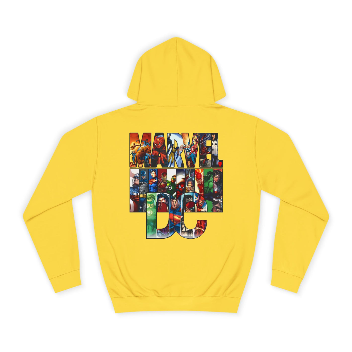 Superhero Graphic Hoodie, Unisex College Sweatshirt, Marvel DC Fans Apparel, Comic Book Lover Gift, Fun Cosplay Outfit