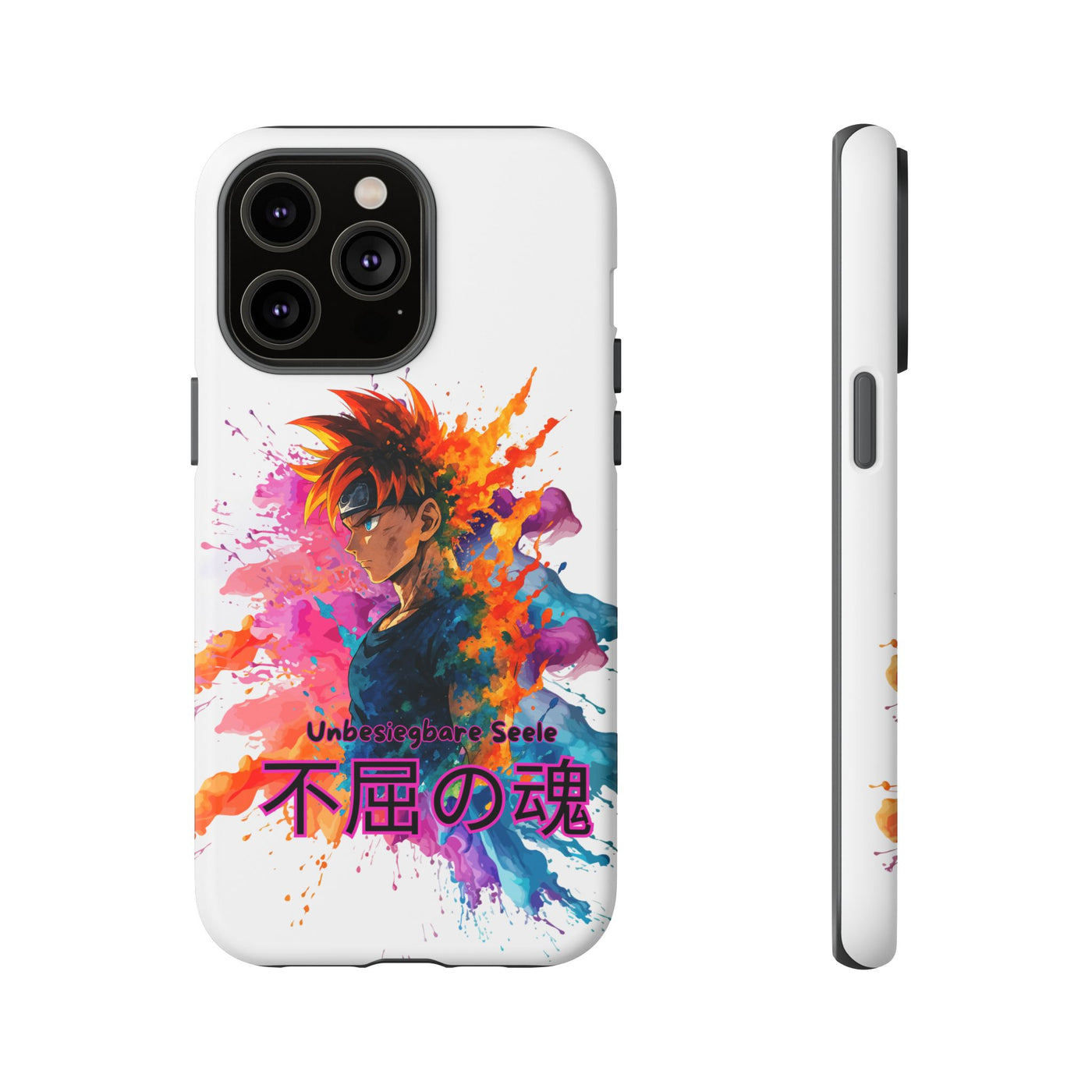 "unbesiegbare Seele" Tough Cases - Colorful Anime Phone Case Handyhülle