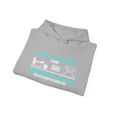 Gaming Love Unisex Hooded Sweatshirt - "Ich Liebe Es Wenn Meine Frau"
