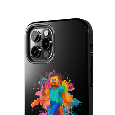 Minecraft Inspired Tough Phone Case - Handyhülle  "Bock auf anders" Colorful Gamer Design