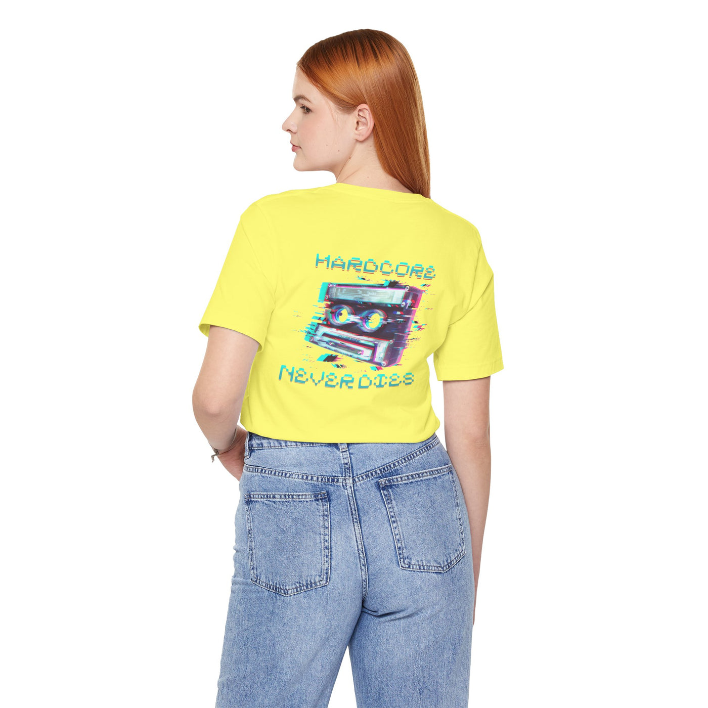 Techno - Hardcore Never Dies - Retro Graphic Tee, 90s Aesthetic Shirt unisex