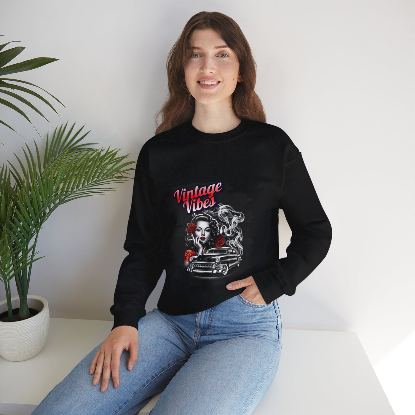 Vintage Vibes Unisex Sweatshirt, Retro