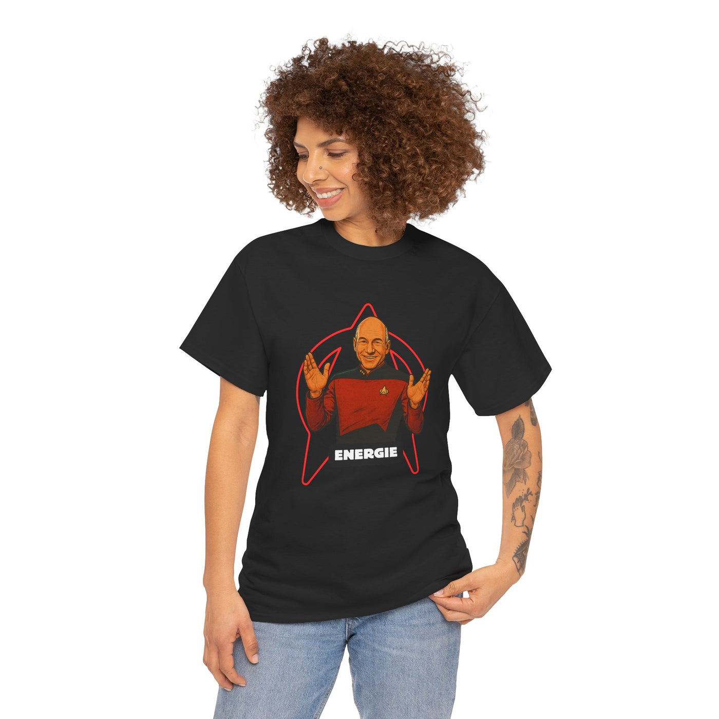 Energie Unisex Heavy Cotton Tee - Perfect for Sci-Fi Fans and Casual Wear
