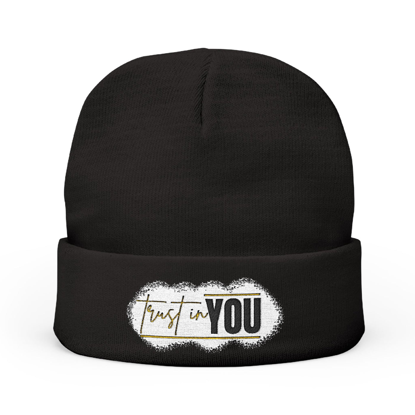 Inspirational Knit Beanie - Trust in YOU Embroidery