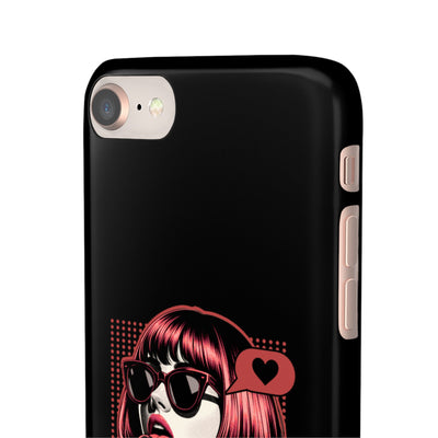 Retro Girl Snap Case Handyhülle