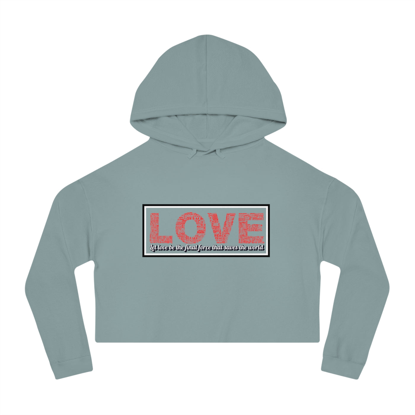 Love Crop Hoodie - Stylish & Cozy Streetwear for Casual Outings