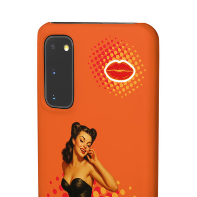 Retro Pin-Up - Handyhülle - Snap Case - Bold 'Wow' Design