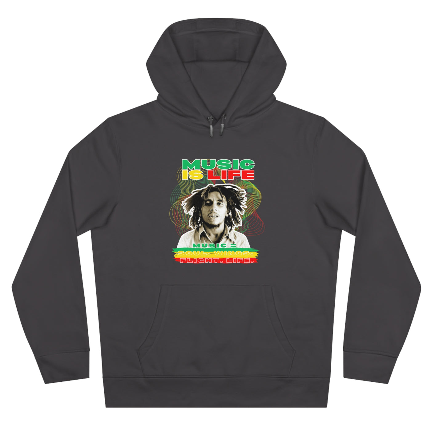 Music Is Life King Hooded Sweatshirt | Perfect for Music Lovers