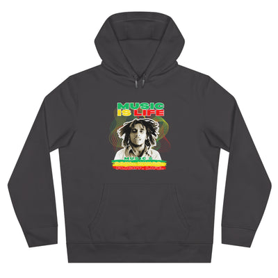 Music Is Life King Hooded Sweatshirt | Perfect for Music Lovers