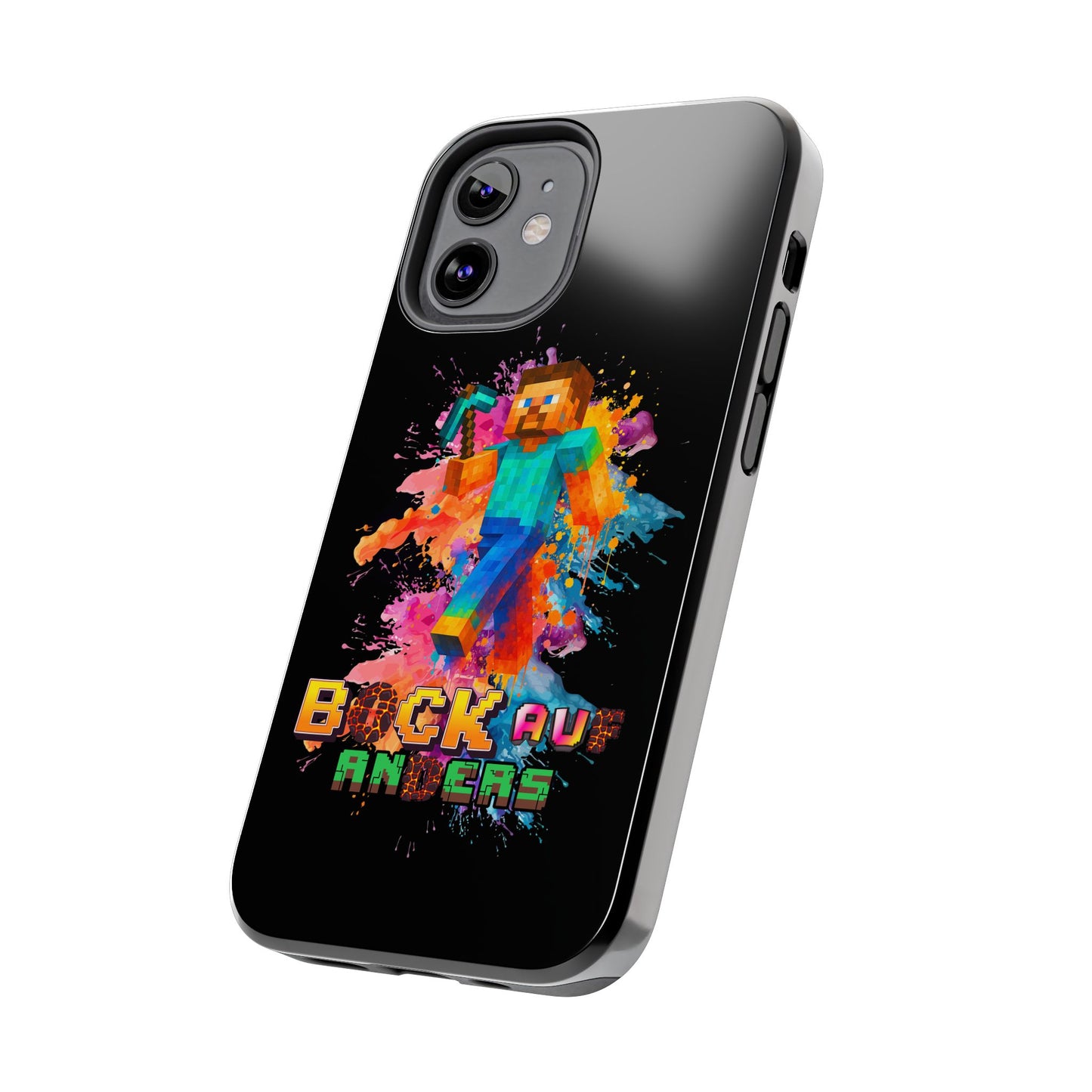 Minecraft Inspired Tough Phone Case - Handyhülle  "Bock auf anders" Colorful Gamer Design