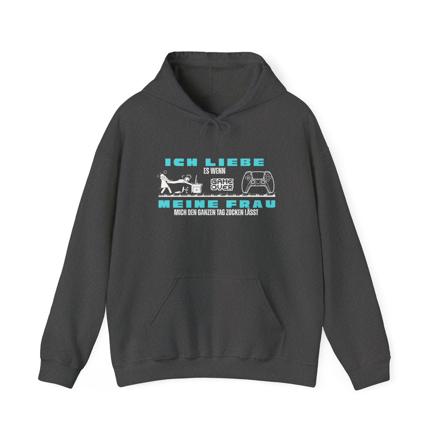 Gaming Love Unisex Hooded Sweatshirt - "Ich Liebe Es Wenn Meine Frau"