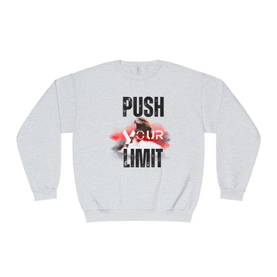 Motivational Crewneck Sweatshirt - "Push Your Limit" 