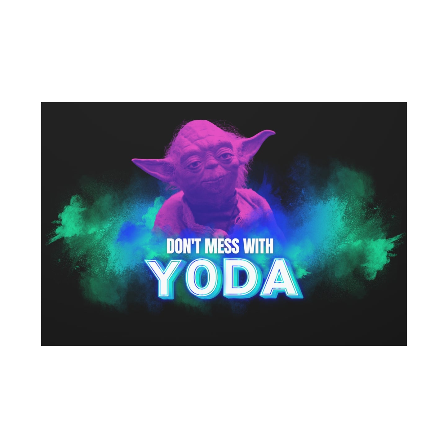 Inspirational Yoda Canvas Art - Modern Wall Decor for Star Wars Fans 