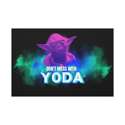 Inspirational Yoda Canvas Art - Modern Wall Decor for Star Wars Fans 