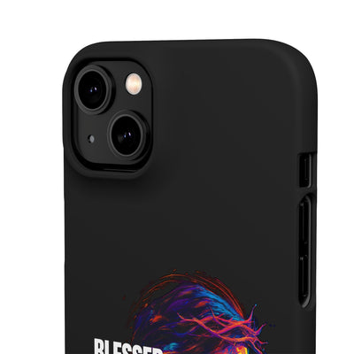 Blessed Saved loved - Snap Case - Jesus