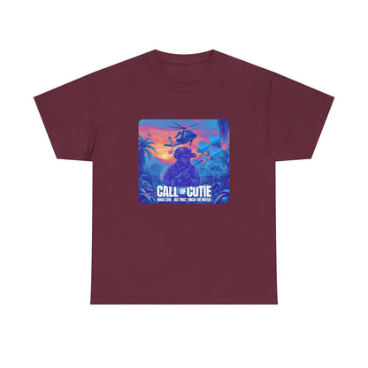 Retro Call of Cutie Unisex Oversized Boxy Tee - Chill Vibes for Game Lovers 