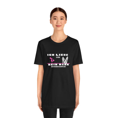 Ich liebe mein Mann "Shopping" Unisex Jersey Short Sleeve Tee